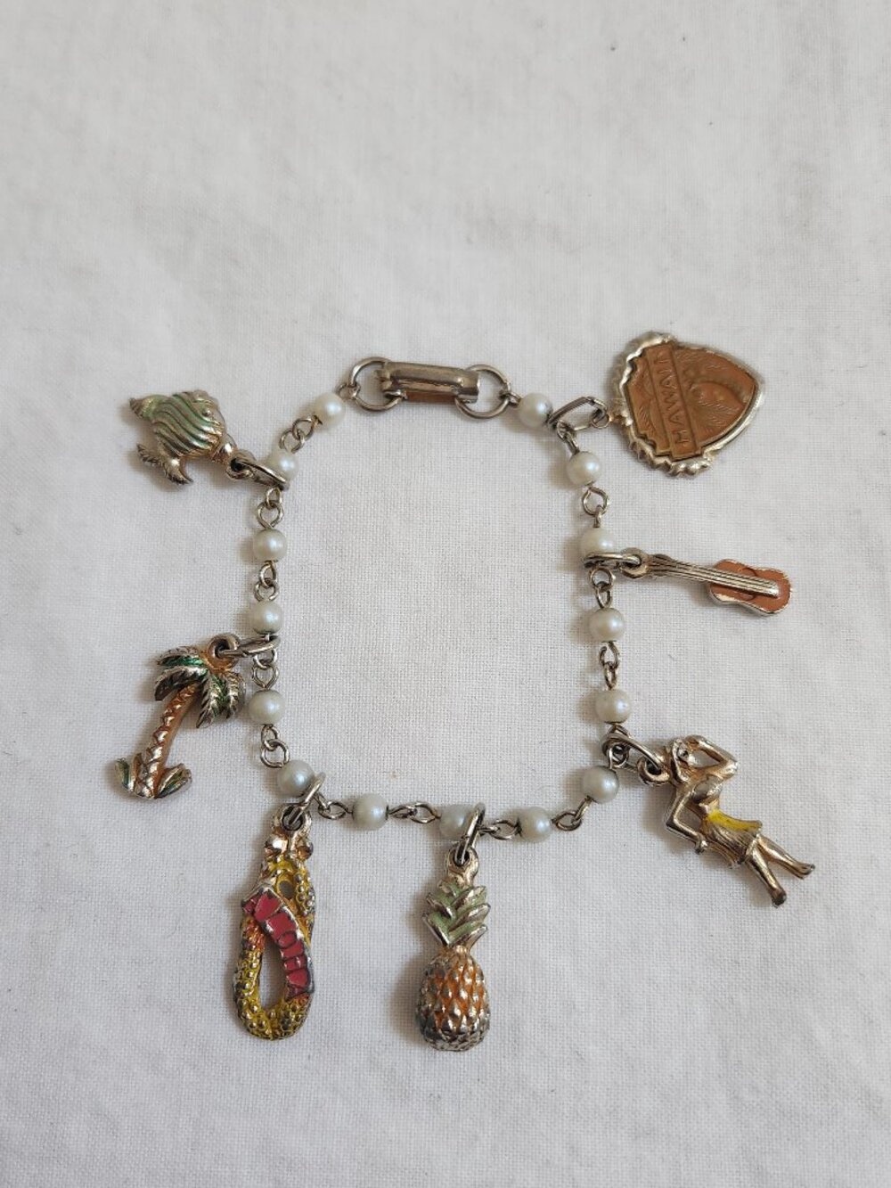 Vintage Hawaii Little Miss Charm Child's Bracelet